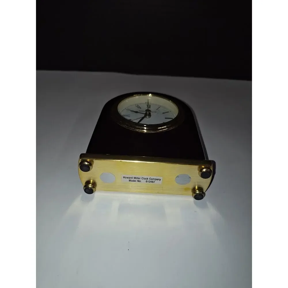 Howard Miller Vintage Rosewood Arch Mantle Table Clock Rosewood Model 613487